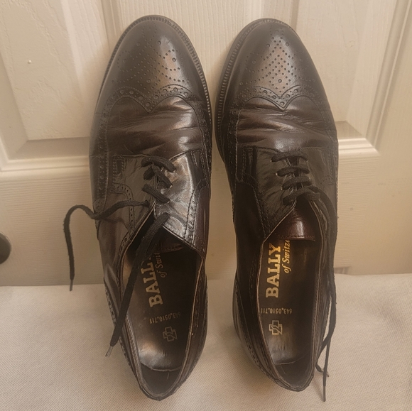 Bally Oxford men black shoes Size 8.5 - Picture 10 of 16